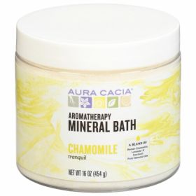 Aura Cacia - Aromatherapy Mineral Bath Tranquility Chamomile - 16 Oz