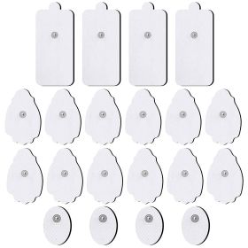 TENS/EMS Unit Replacement Pads NURSAL 20 Pack 3.5mm Snap Electrode Pads for Electrotherapy (Not Fit NURSAL Blue Tens) Reuse More Than 30 Times