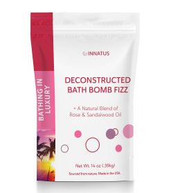 Sea Salt Fizzy Deconstructed Bathing in Luxury Bath Bomb – 14oz Bath Fizz – Infused with Peppermint