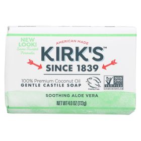 Kirks Natural Bar Soap - Coco Castile - Aloe Vera - 4 Oz - 1 Each