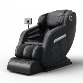 Massage Chair,Full Body Zero Gravity Recliner with Bluetooth, Hip Heating, Foot Massage and Air Massage System for Home Office, for mom/dad (Black)