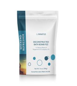 Sea Salt Fizzy Deconstructed Weekend Refresher Bath Bomb – 14oz Bath Fizz – Infused with Eucalyptus, Rosemary