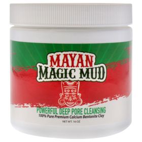 Powerful Deep Pore Cleansing Calcium Bentonite Clay by Mayan Magic Mud for Unisex - 16 oz Cleanser