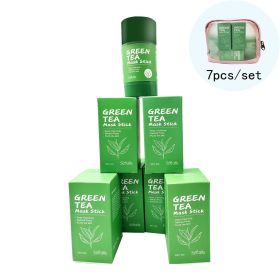 7 Pcs Green Tea Mask Stick for Face,10 Minutes Blackhead Remover with Green Tea Extract, Moisturizing Face mask