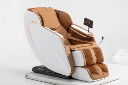 Full Body Massage Chair Zero Gravity Foot Rollers Back Heating LCD Touch Screen SL Track