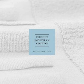 Luxury Bath Mat Floor Towel Set Absorbent Cotton Hotel Spa Shower Bathtub Mats [Not a Bathroom Rug] 22x34 inch 2 Pack | Gray and White