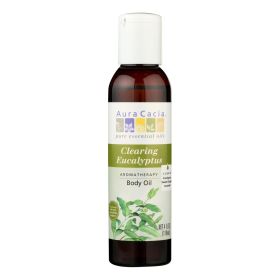 Aura Cacia - Aromatherapy Bath Body And Massage Oil Eucalyptus Harvest - 4 Fl Oz