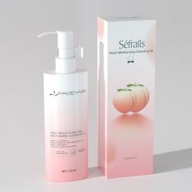 Sefralls Peach Moisturizing Cleansing Oil, Vegan, Face Wash for Sensitive, Face Pore Cleanser, natural ingredients makeup removal oil